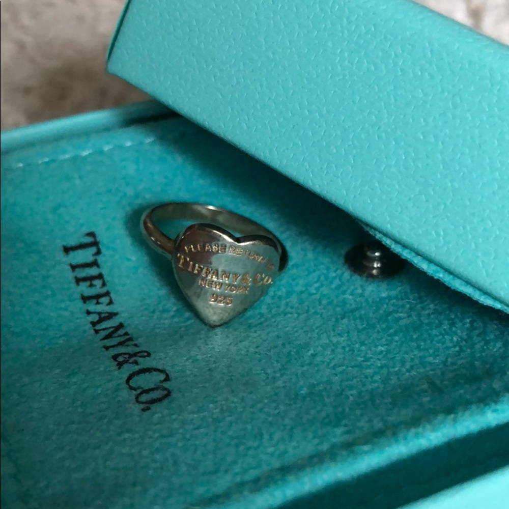 Tiffany & Co heart ring sterling silver